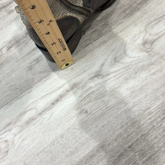 Freebird Apex Moto boots brown leather size 7 flawed
