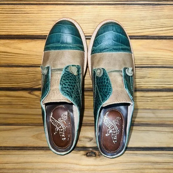Freebird by Steven Malena Size 6 Leather Clogs Mules Slip On Shoes Oxfords NEW