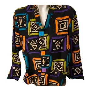 Fritz &amp; Lloyd Vintage jacket color block style