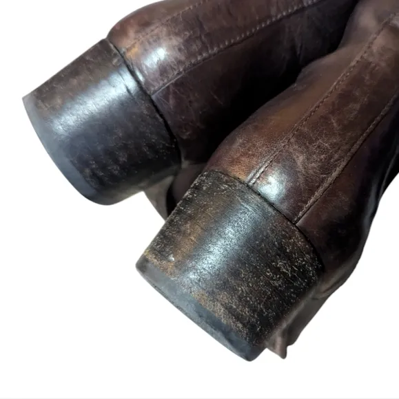Frye Dara Leather Chelsea Ankle Boots Chocolate Brown size 11 Classic
