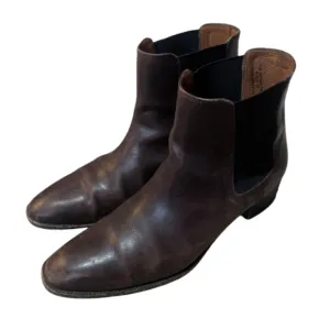Frye Dara Leather Chelsea Ankle Boots Chocolate Brown size 11 Classic