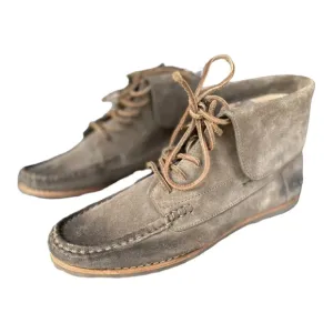 Frye Quincy Chukka Brown Suede Leather Laced BoatDeck Boots shoes Sz 7 M