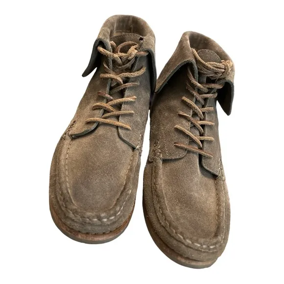 Frye Quincy Chukka Brown Suede Leather Laced BoatDeck Boots shoes Sz 7 M