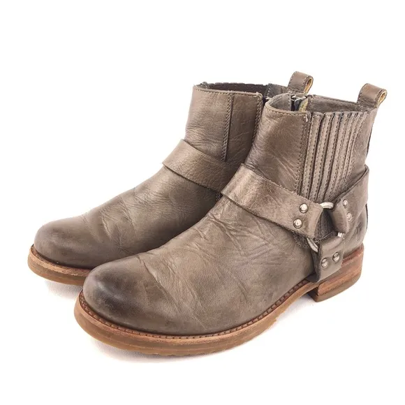 Frye Veronica Harness Chelsea Ankle Boots 7 B