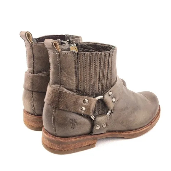 Frye Veronica Harness Chelsea Ankle Boots 7 B