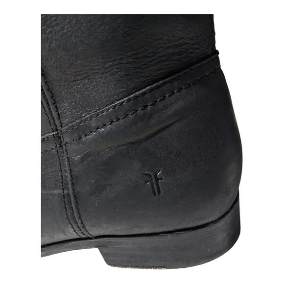 Frye Women’s Melissa 4015 Tall Black Pull On Riding Boots Size 10B Mexico Made