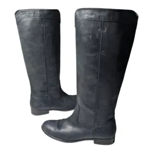Frye Women’s Melissa 4015 Tall Black Pull On Riding Boots Size 10B Mexico Made