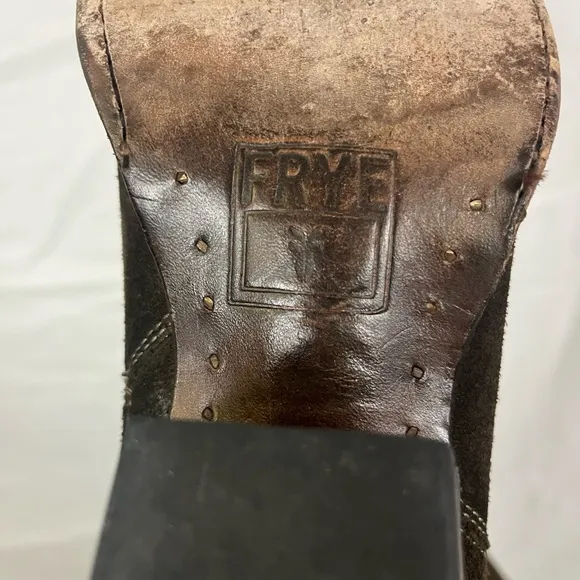 FRYE Women’s Sacha Brown Green Suede Leather Over‎ The Knee Boots- Size 7.5