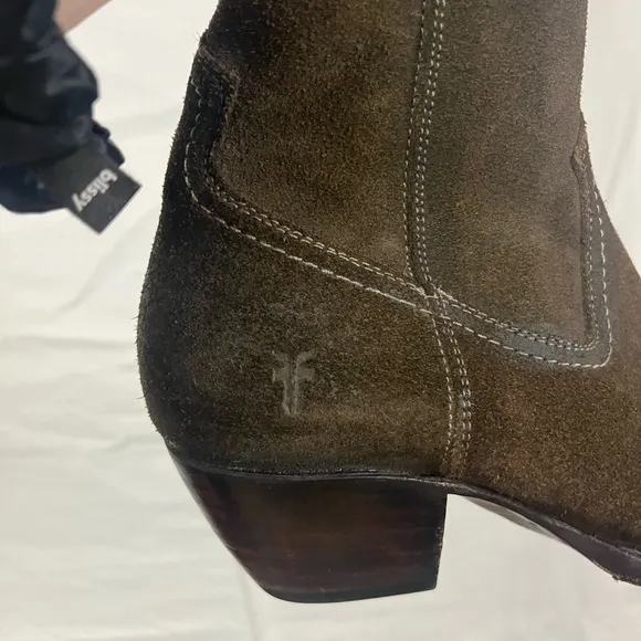 FRYE Women’s Sacha Brown Green Suede Leather Over‎ The Knee Boots- Size 7.5