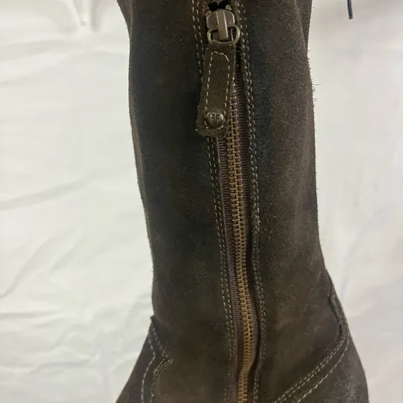 FRYE Women’s Sacha Brown Green Suede Leather Over‎ The Knee Boots- Size 7.5