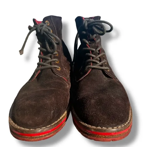 Full leather Y2K chocolate suede men’s European chukka boots European 44 Sz 11
