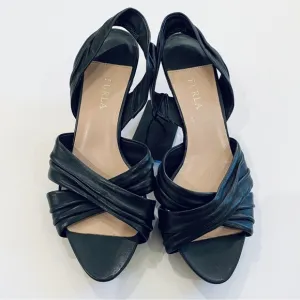 Furla leather kitten heels NEW