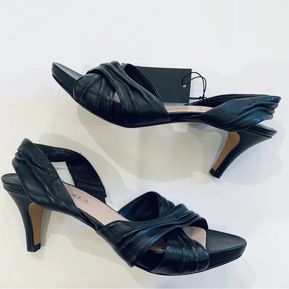 Furla leather kitten heels NEW