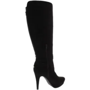 G By Guess Destynn2 Women's Black Suede Leather Heeled Knee High Riding Boot 7