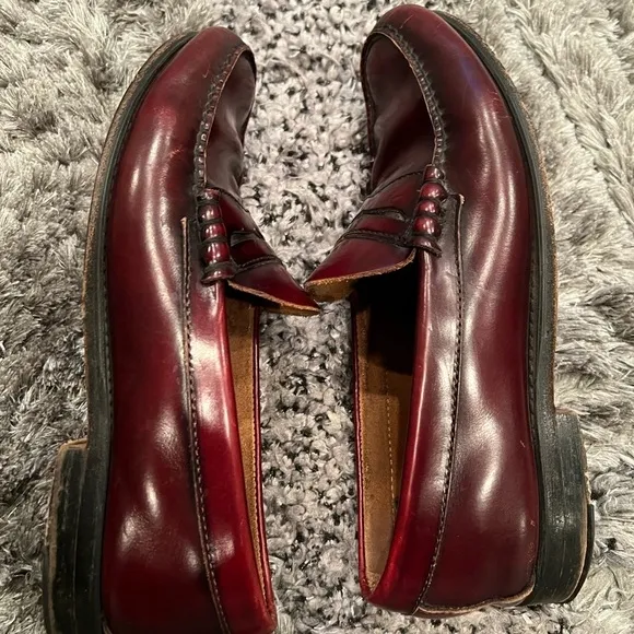 G H Bass &amp; Co. Weejuns Men’s Leather Slip-on Penny Loafers Shoes Vintage