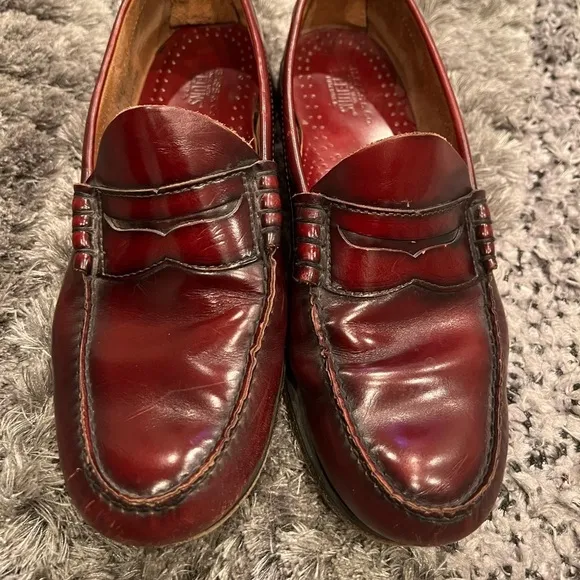 G H Bass &amp; Co. Weejuns Men’s Leather Slip-on Penny Loafers Shoes Vintage