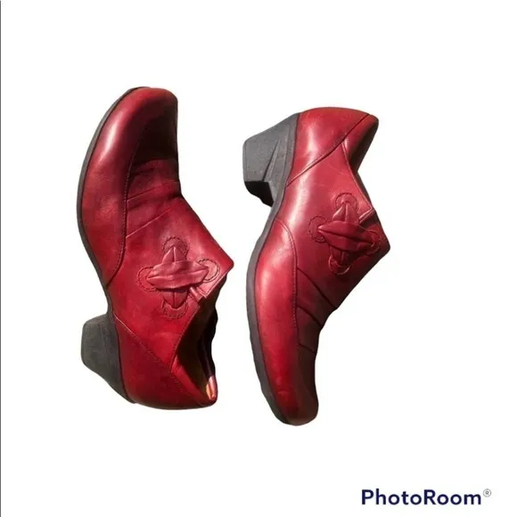 Gabor Sport Leather Ankle Trouser Boot Shoe NWOT Size 9 Red Career Hipster
