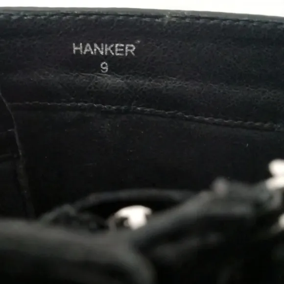 G.C. SHOES  Hanker Black Combat Boots Faux Leather Women's Size 9