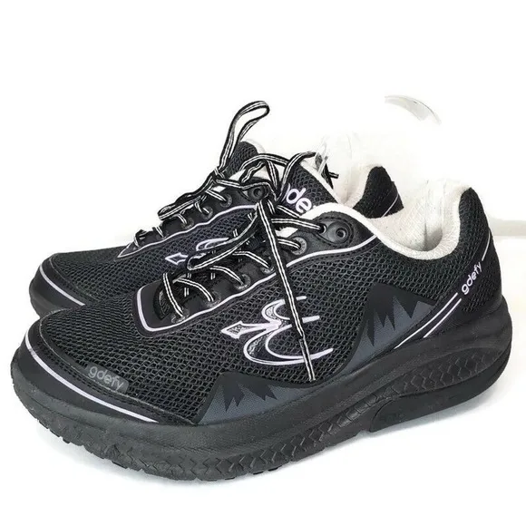 GDefy Gravity Womens Size 9 Defyer Black Purple Walking Shoes Sneakers