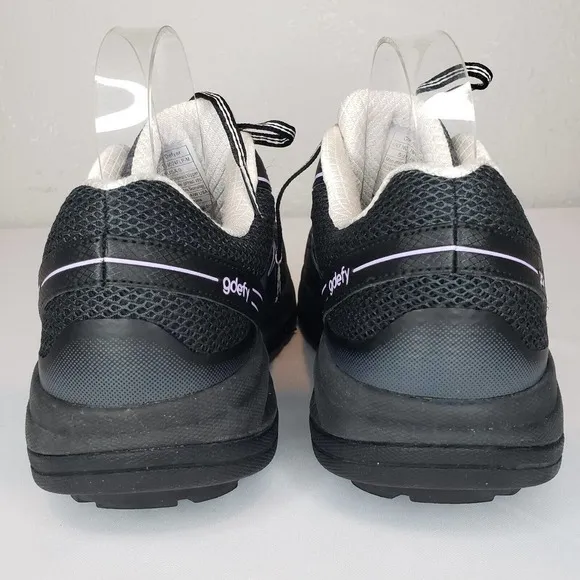 GDefy Gravity Womens Size 9 Defyer Black Purple Walking Shoes Sneakers