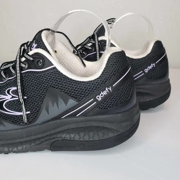 GDefy Gravity Womens Size 9 Defyer Black Purple Walking Shoes Sneakers