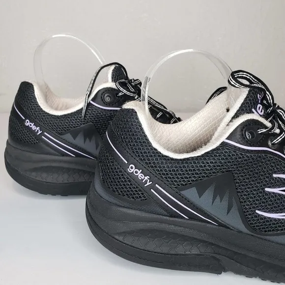 GDefy Gravity Womens Size 9 Defyer Black Purple Walking Shoes Sneakers