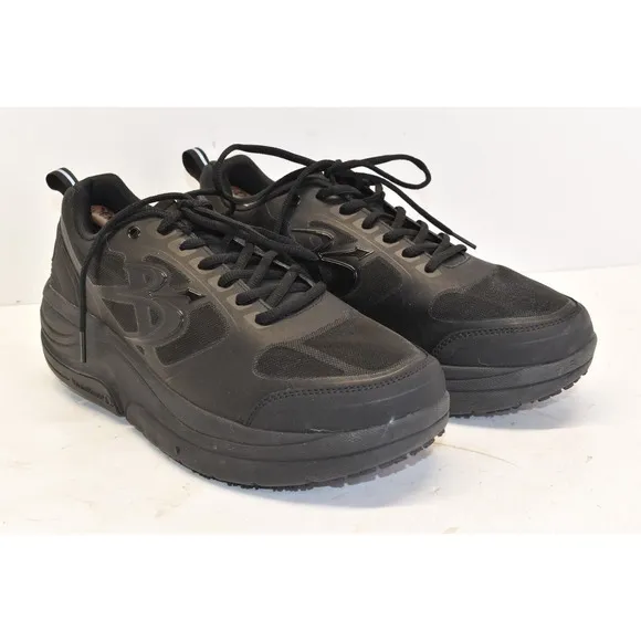 Gdefy Men's Gravity Defyer Comfort Fit Black Walking Shoes Size 10.5 TB9025MBB-M