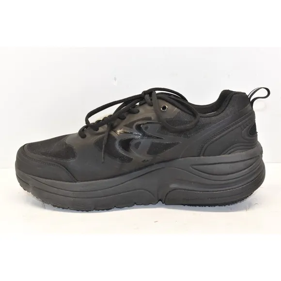 Gdefy Men's Gravity Defyer Comfort Fit Black Walking Shoes Size 10.5 TB9025MBB-M