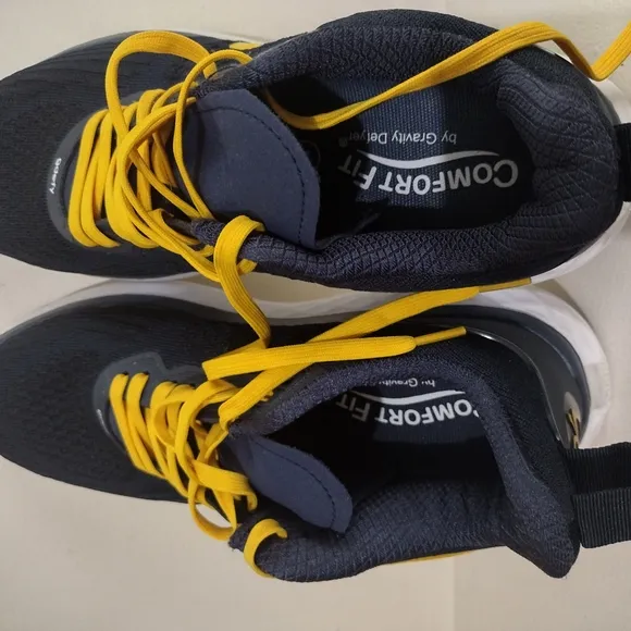 gdefyXLRB Mens Shoes - Navy and Yellow