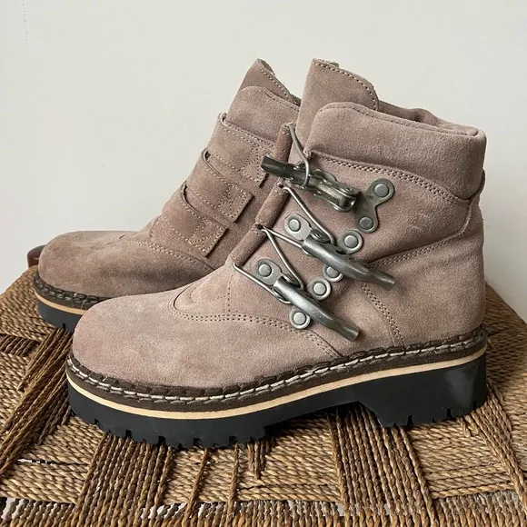 Geier Wally Austria Shoes Women’s 7 Light Brown Suede Hiking Boots
