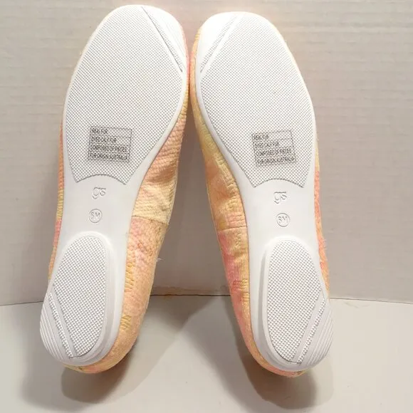 Gentle Souls Eugene Travel Ballet Flat Shoes Women's 6 Pastel Leather Fur