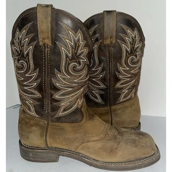 Georgia Boot Carbo-Tec Elite Waterproof Western Boots Soft Toe Zip Men's Size 9M
