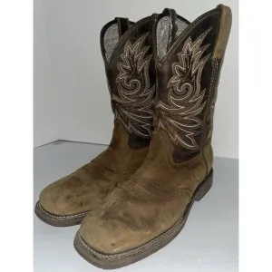 Georgia Boot Carbo-Tec Elite Waterproof Western Boots Soft Toe Zip Men's Size 9M