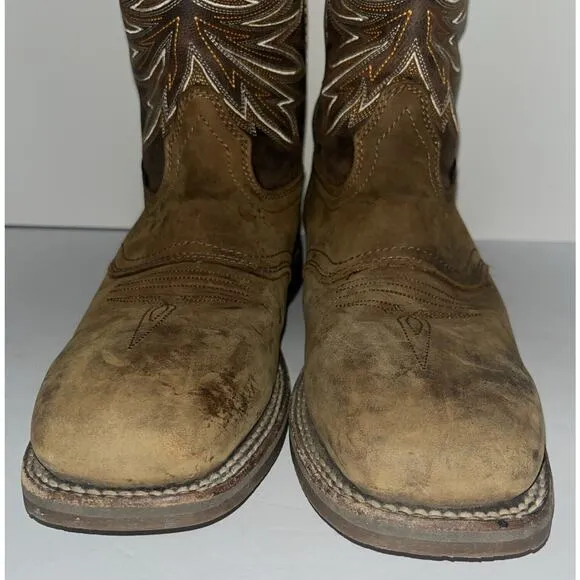 Georgia Boot Carbo-Tec Elite Waterproof Western Boots Soft Toe Zip Men's Size 9M