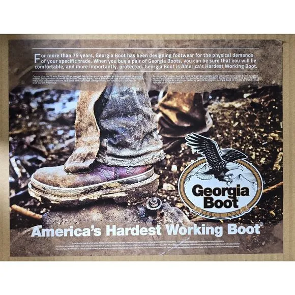 Georgia Boot LTX Men's Size 9M Brown Logger Waterproof 9&quot; Work Boots GB00616