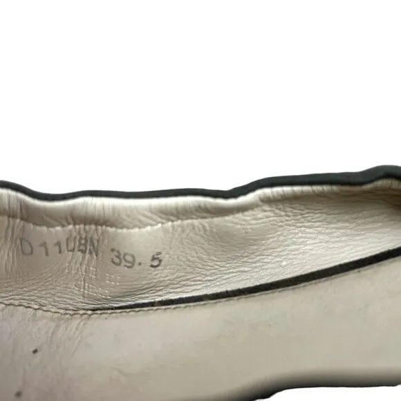 Geox Respira Flats Shoes Nubuck Leather Slip On Green Women Size‎ EU 39.5