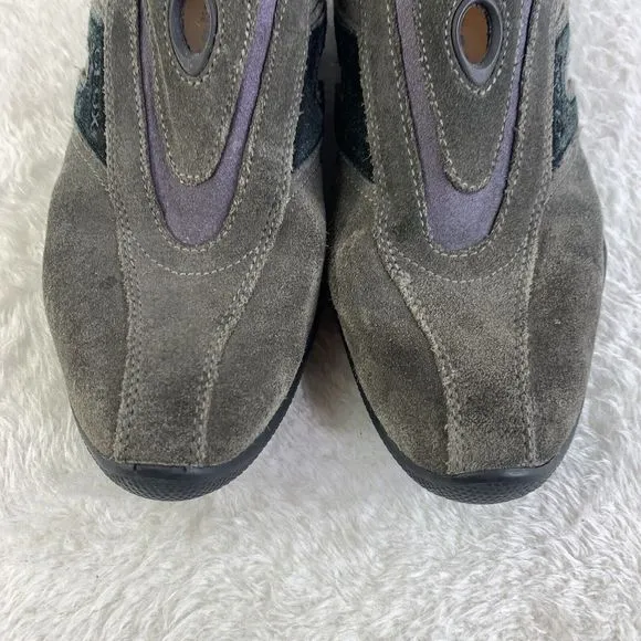 Geox Respira Sport shoes SZ 40 7.5 Mens Green Suede Casual Sneaker hiking Man