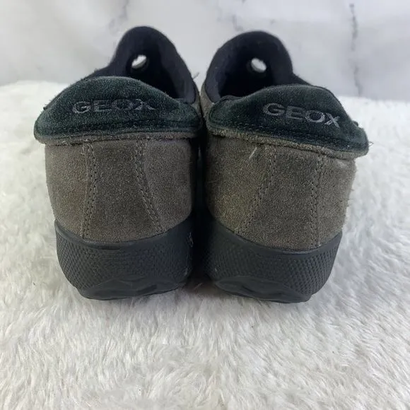 Geox Respira Sport shoes SZ 40 7.5 Mens Green Suede Casual Sneaker hiking Man