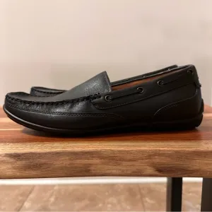 G.H. Bass HANK Black Leather Loafers Men’s Classic Slip-On Dress Shoes Sz 9 EUC