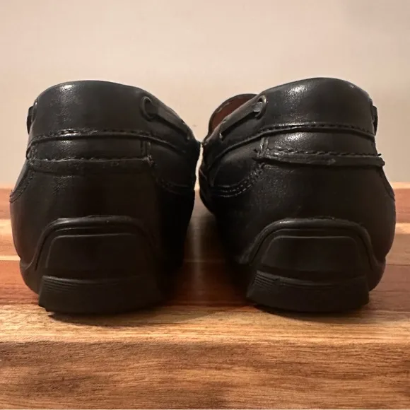 G.H. Bass HANK Black Leather Loafers Men’s Classic Slip-On Dress Shoes Sz 9 EUC