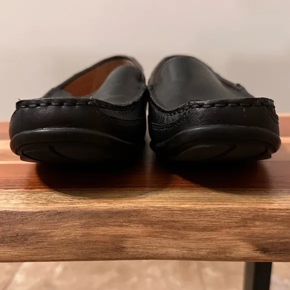 G.H. Bass HANK Black Leather Loafers Men’s Classic Slip-On Dress Shoes Sz 9 EUC
