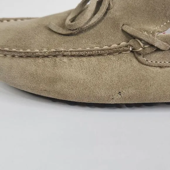 Gianfranco Cenci Mens Suede Slip-on Driving Shoes Made In Italy Size 40