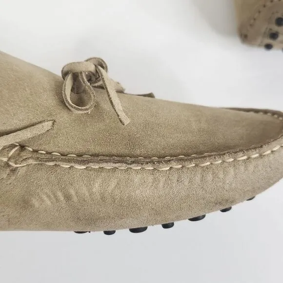 Gianfranco Cenci Mens Suede Slip-on Driving Shoes Made In Italy Size 40