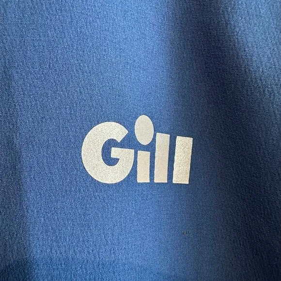 Gill Softshell Smock Midlayer Long Sleeve Pullover Quarter Zip XL Blue