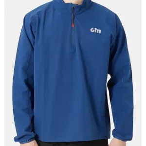 Gill Softshell Smock Midlayer Long Sleeve Pullover Quarter Zip XL Blue