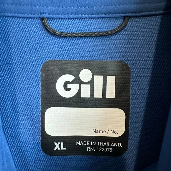 Gill Softshell Smock Midlayer Long Sleeve Pullover Quarter Zip XL Blue
