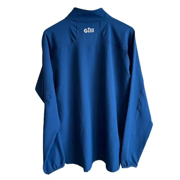 Gill Softshell Smock Midlayer Long Sleeve Pullover Quarter Zip XL Blue