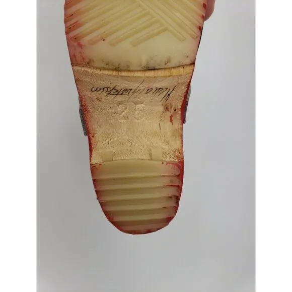 Girl Akta Svensk Tratoffel Hand Painted Clog Shoes