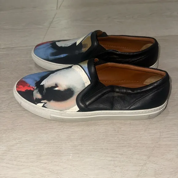 Givenchy Men's Slip-On Skate Sneakers with Abstract Design