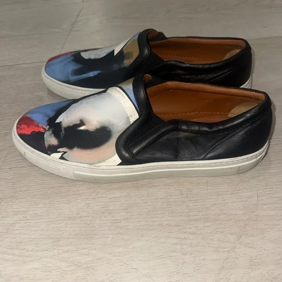 Givenchy Men's Slip-On Skate Sneakers with Abstract Design